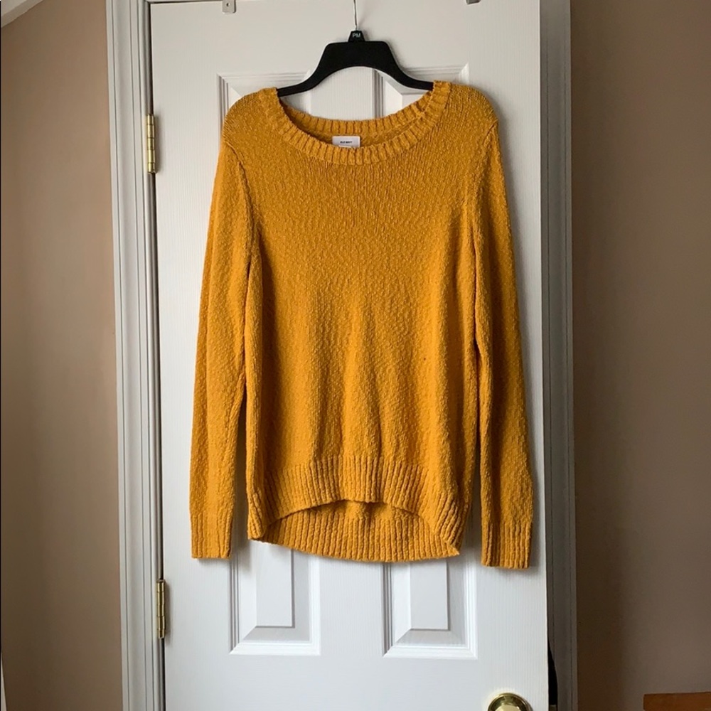 Yellow Old Navy Crew Sweater